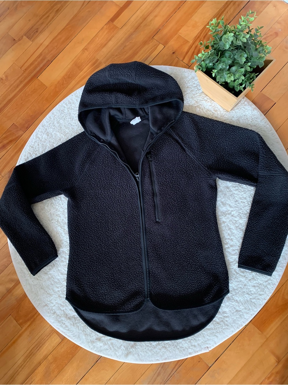 H&M Sport Hooded Sherpa Jacket